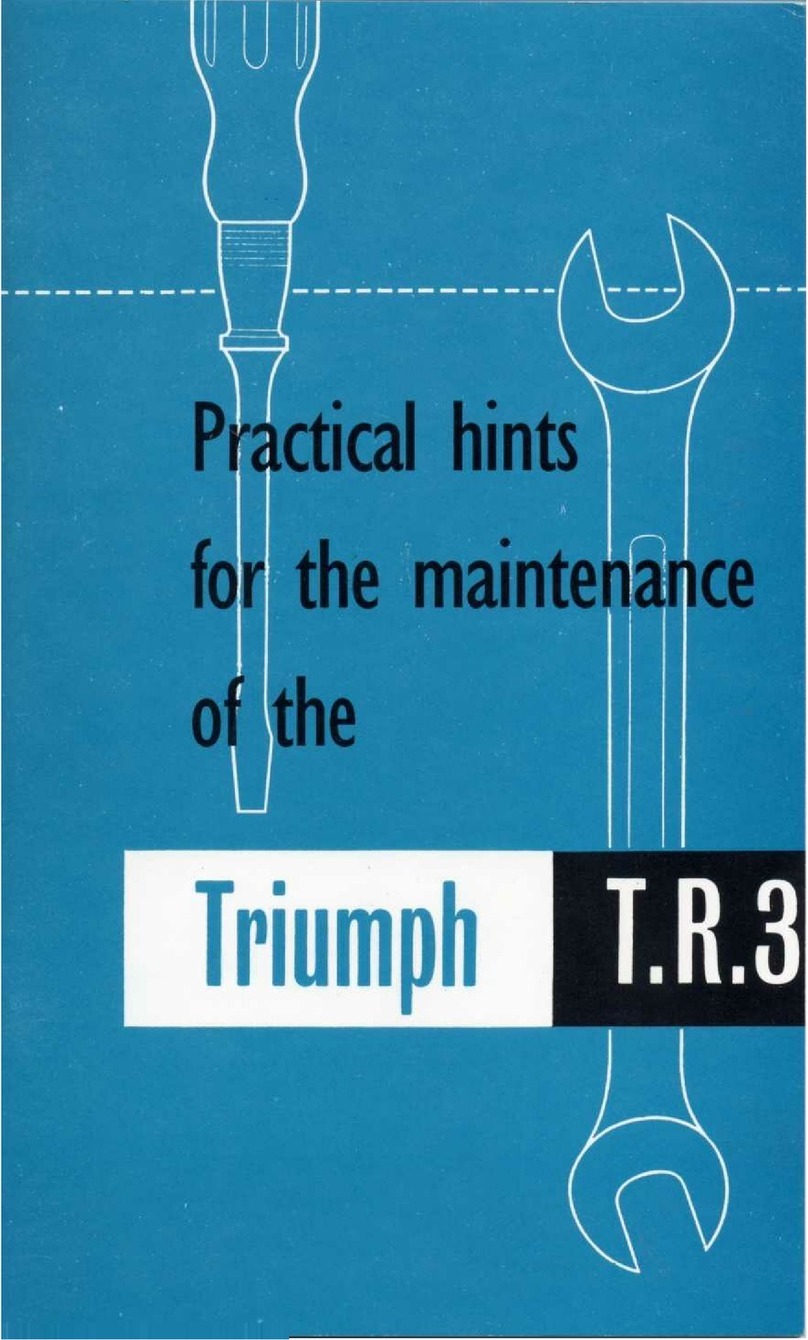 Triumph TR3 User manual