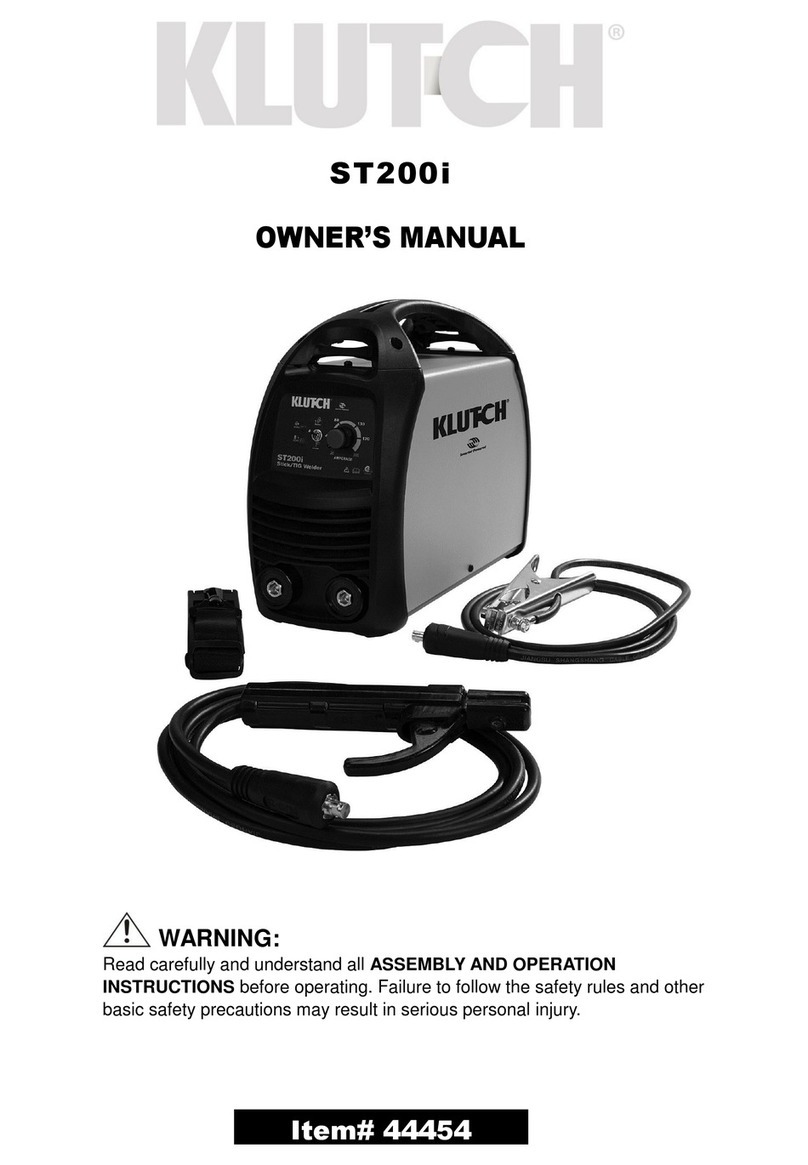 Klutch ST200i owner's manual