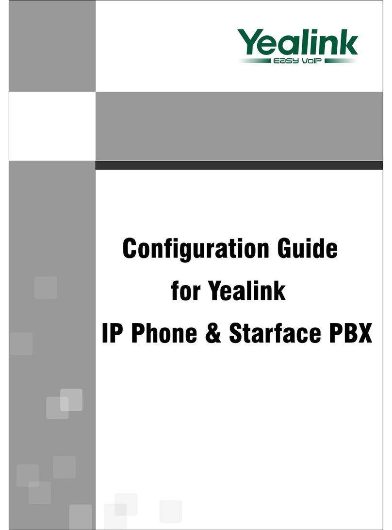 Yealink IP Phone & Starface PBX User manual