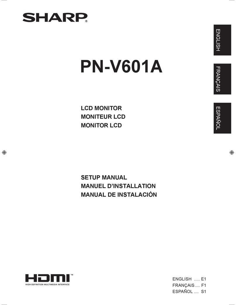 Sharp PN-V601A User guide