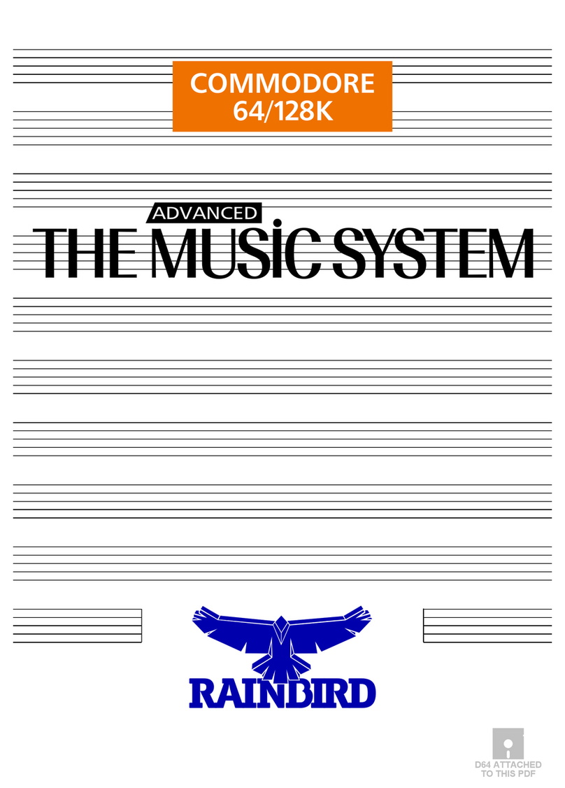 Rain Bird COMMODORE 64/128K user manual