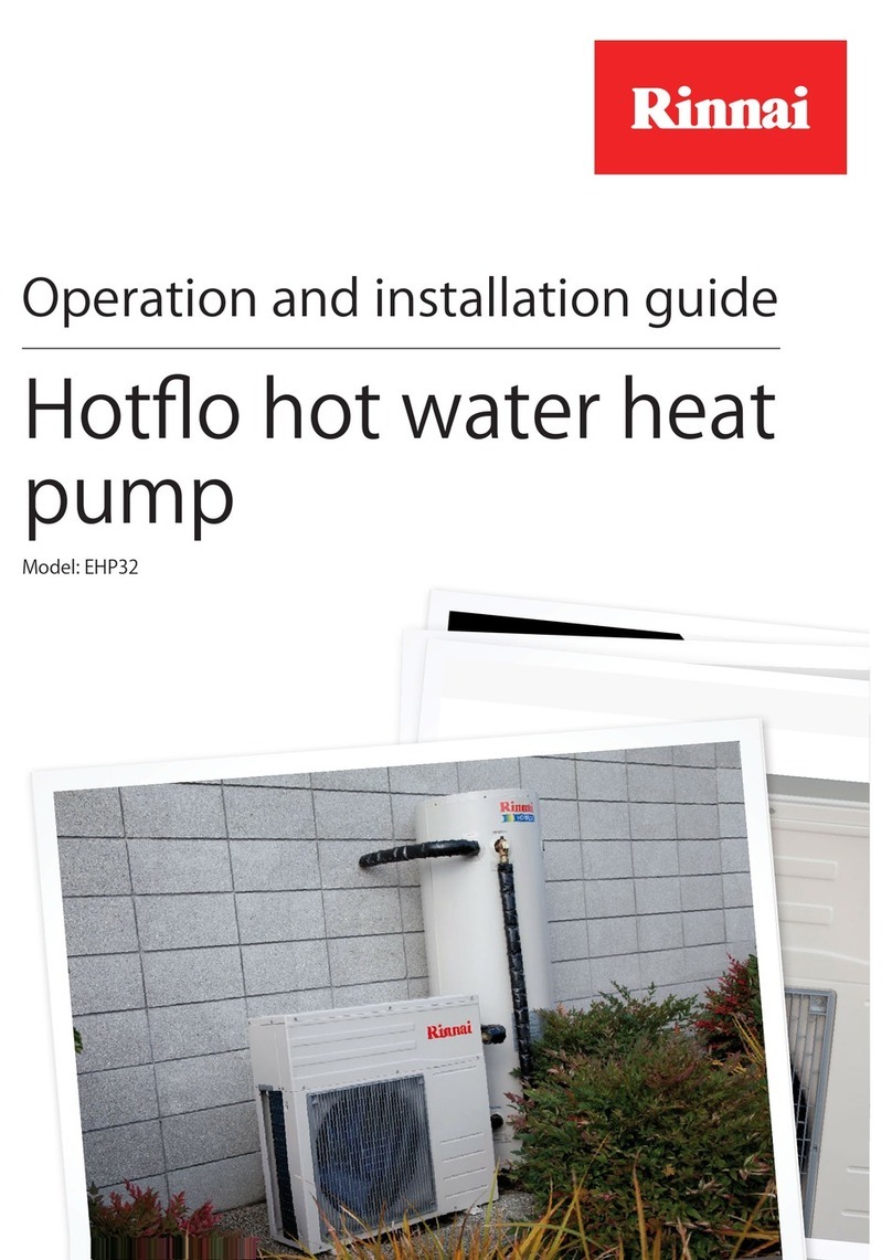 Rinnai EHP32 Operation and installation guide