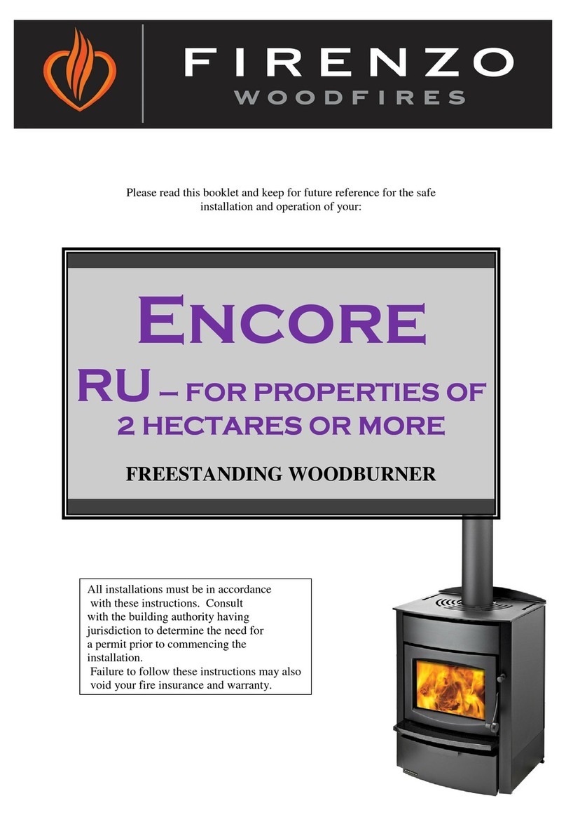 Firenzo FREESTANDING WOODBURNER user manual Firenzo FREESTANDING WOODBURNER user manual