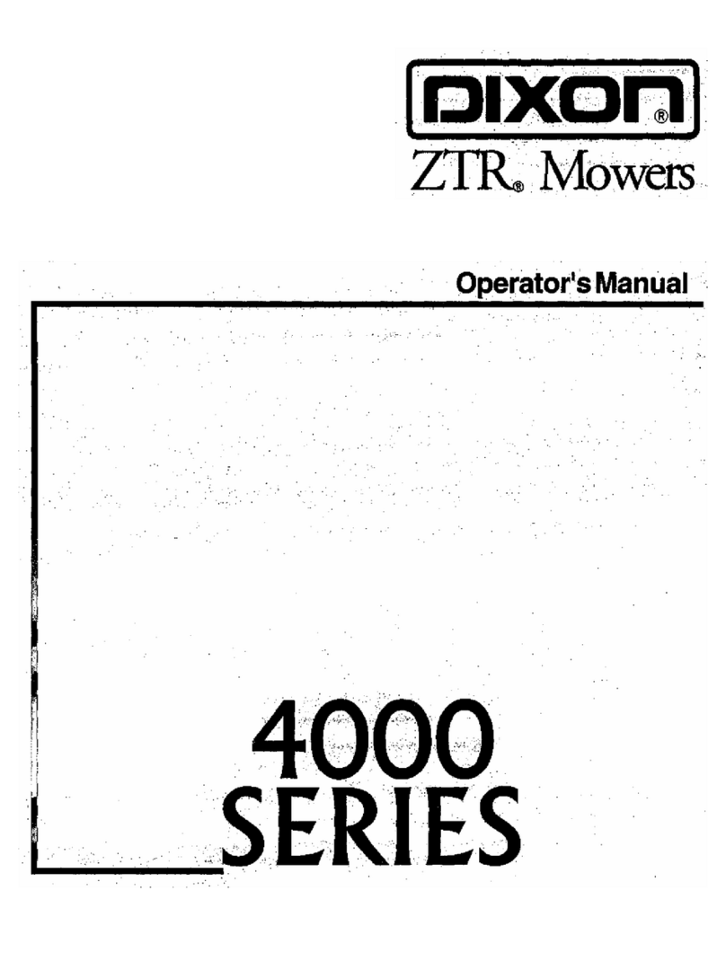 Dixon ZTR 4000 series Operator's manual