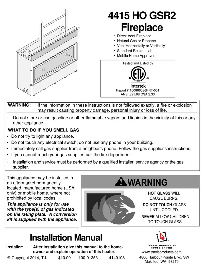 Travis Industries 4415 HO GSR2 User manual Travis Industries 4415 HO GSR2 User manual