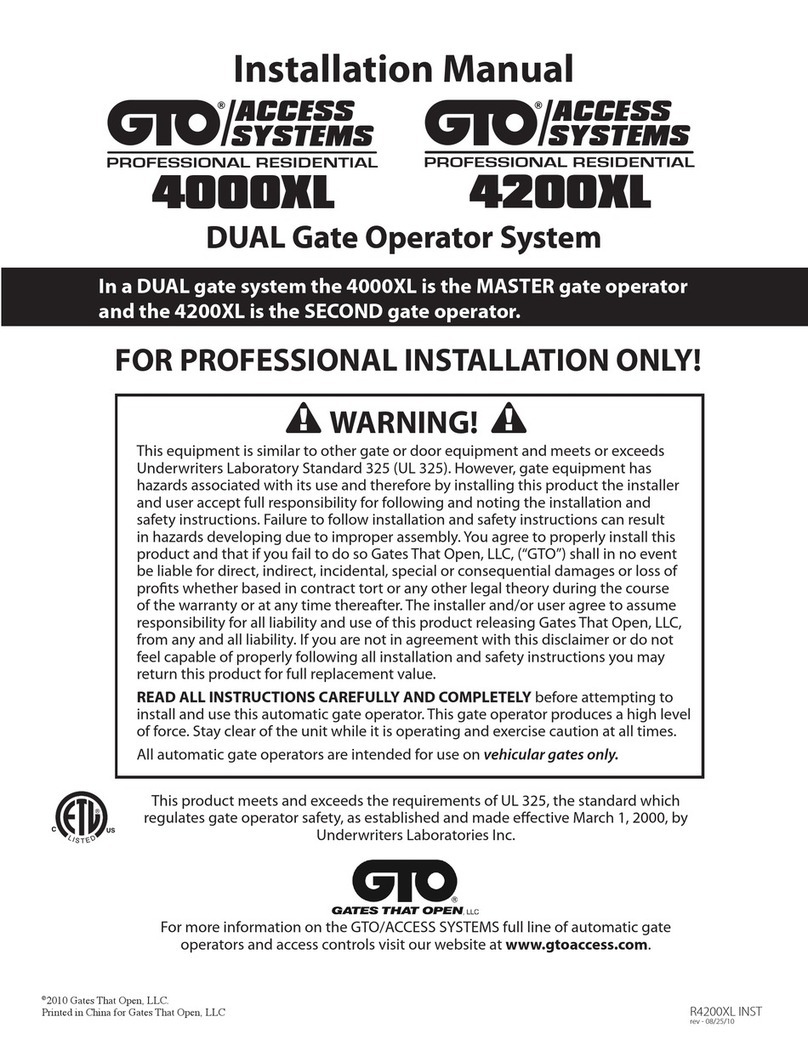 GTO 4000XL User manual