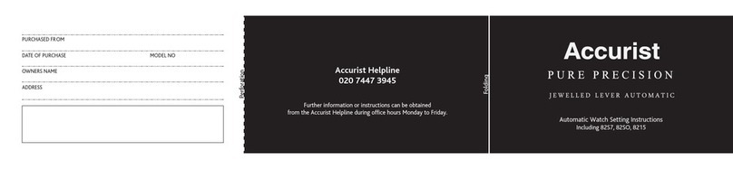 Accurist MB916 Setting instructions
