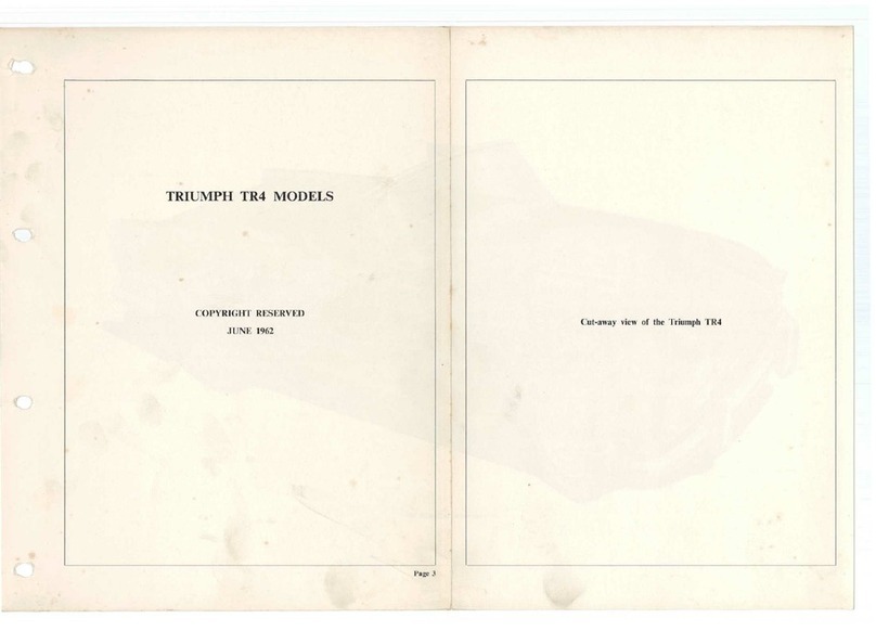 Triumph TR4 Instruction manual