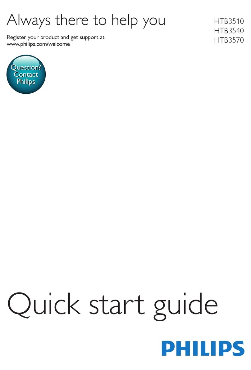 Philips HTB3510 quick start guide