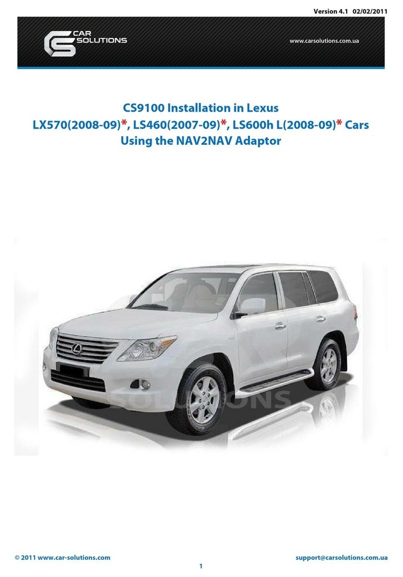 Car Solutions CS9100 installation guide
