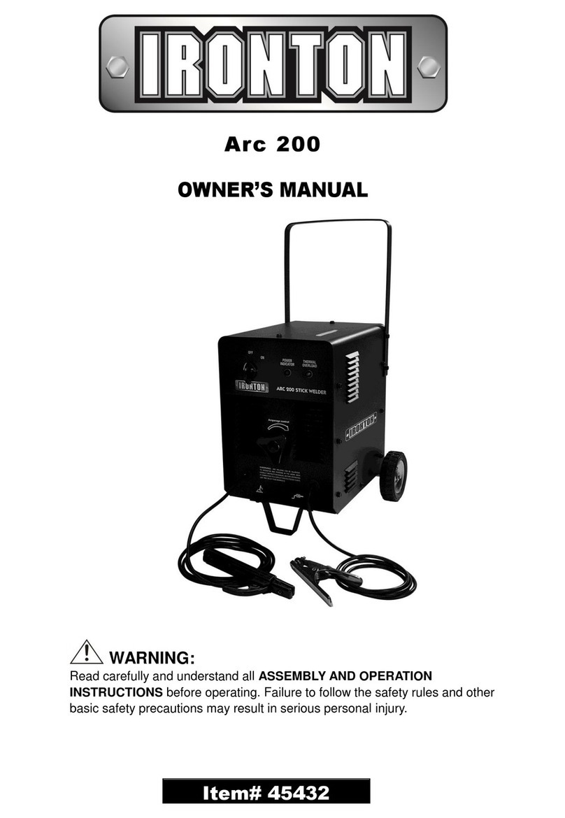 Ironton Arc 200 owner's manual