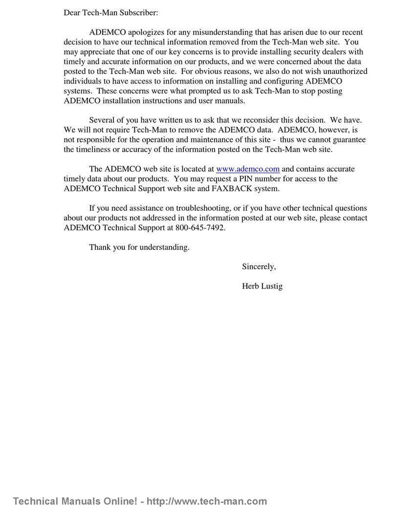 ADEMCO VISTA user manual