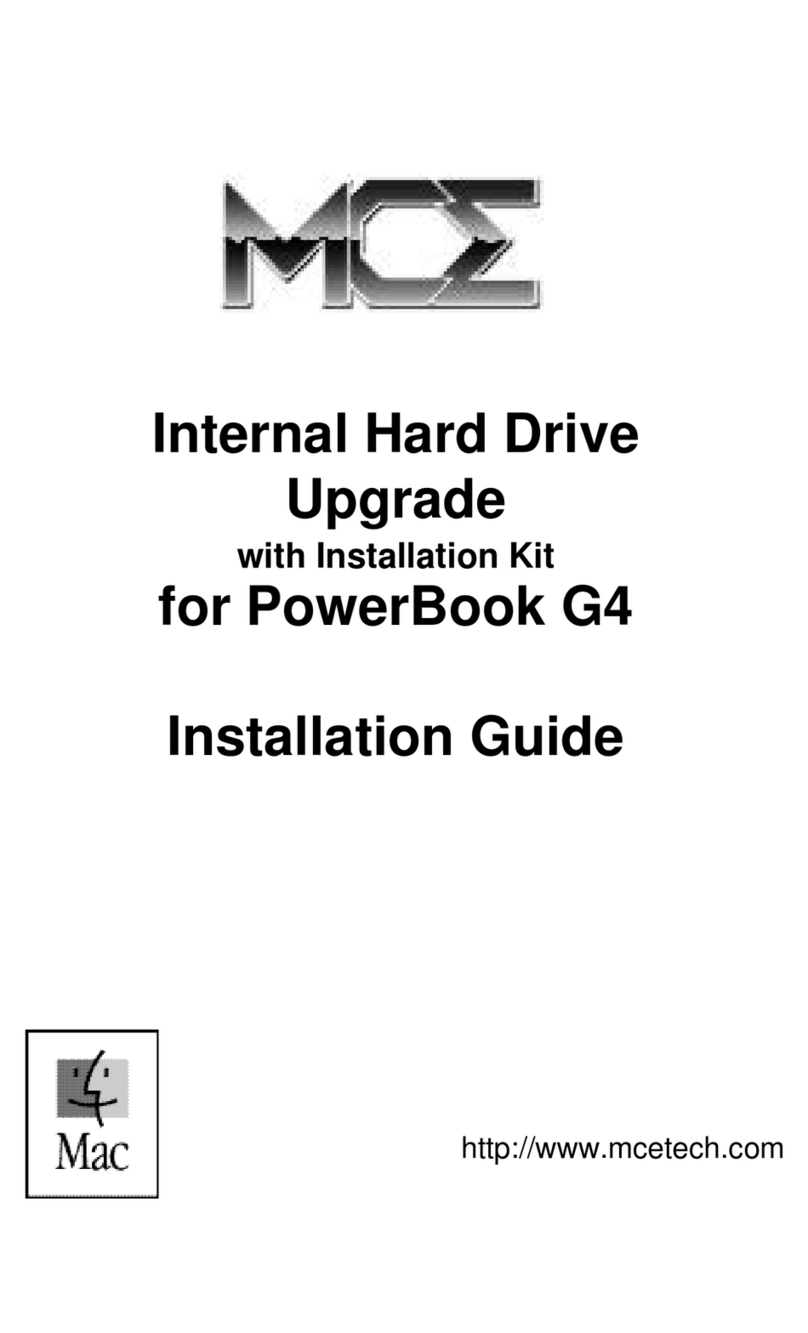 MCE Technologies POWERBOOK G4 User manual