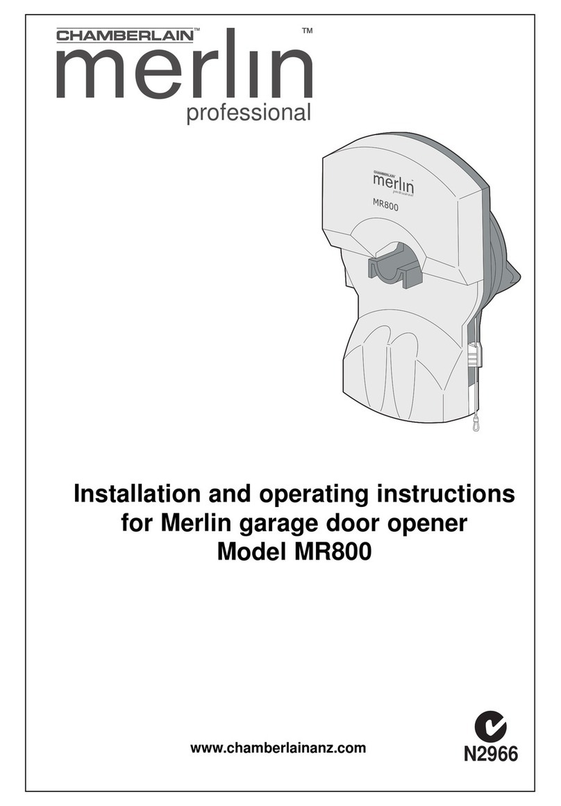 Chamberlain Merlin Professional MR800 User manual