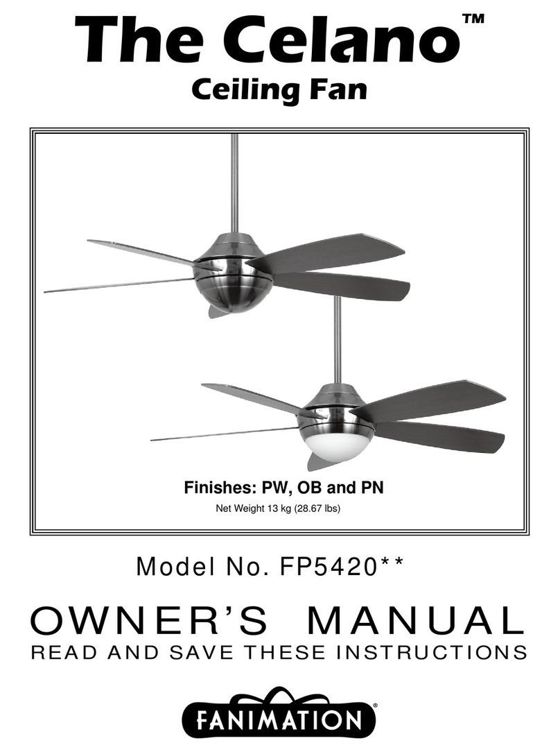 Fanimation The Celano FP5420xx User manual