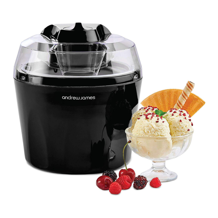 Andrew James Ice cream maker User manual