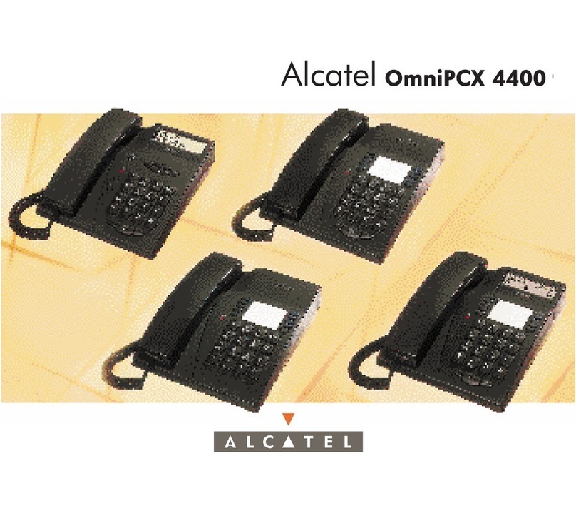 Alcatel OmniPCX 4400 user guide