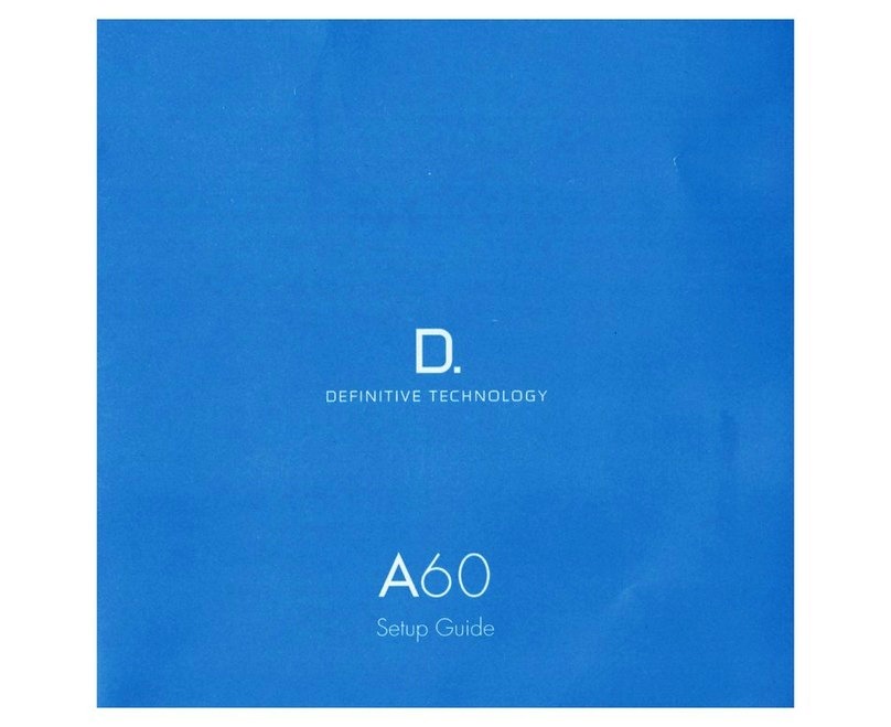Dolby Laboratories A60 Setup guide