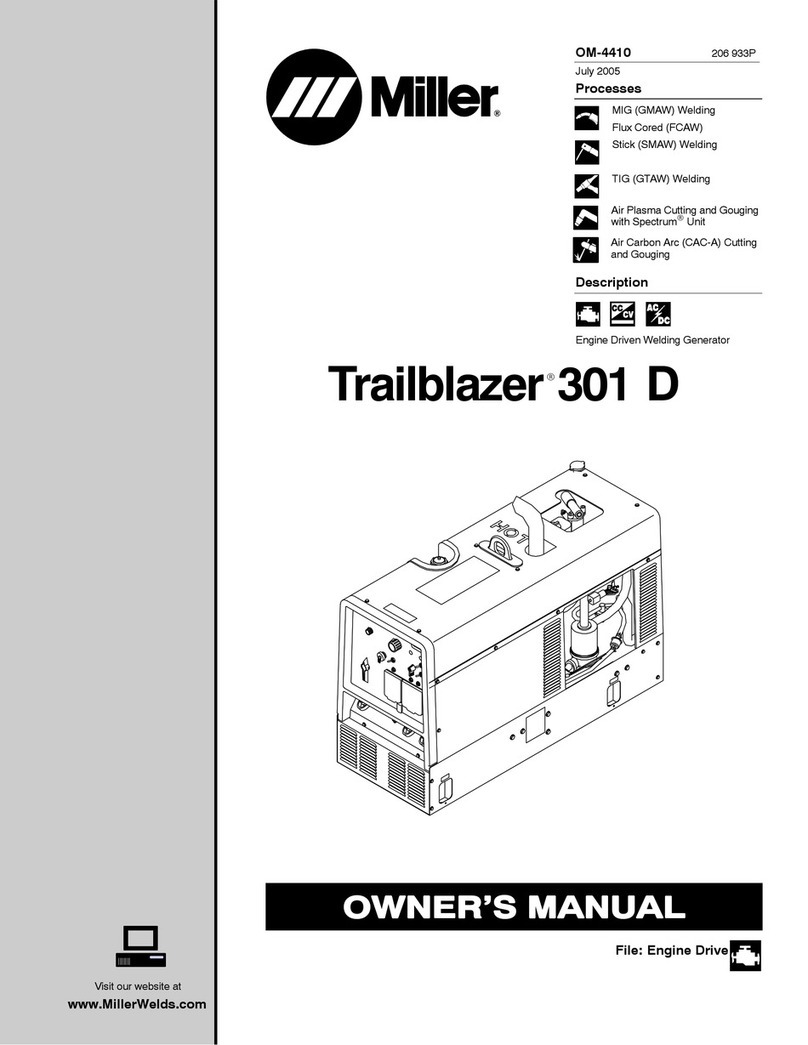 Miller Trailblazer 301 D User manual