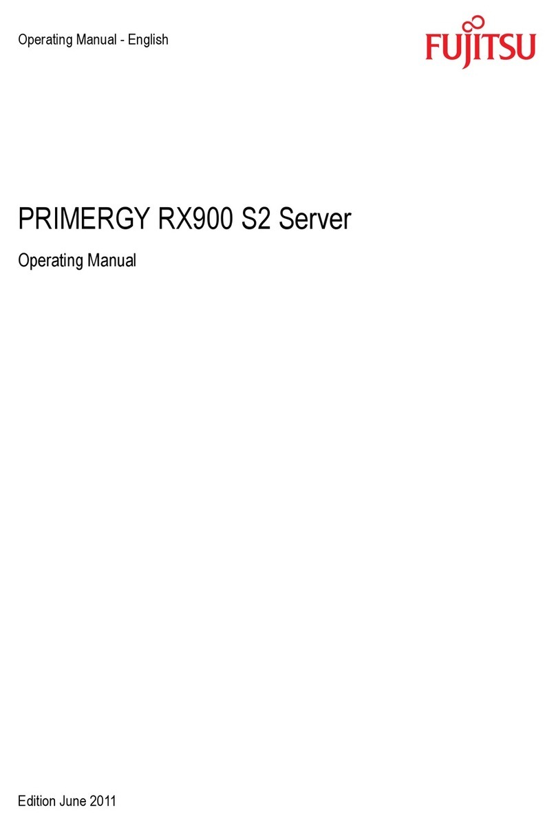 Fujitsu PRIMERGY RX900 S2 operating manual