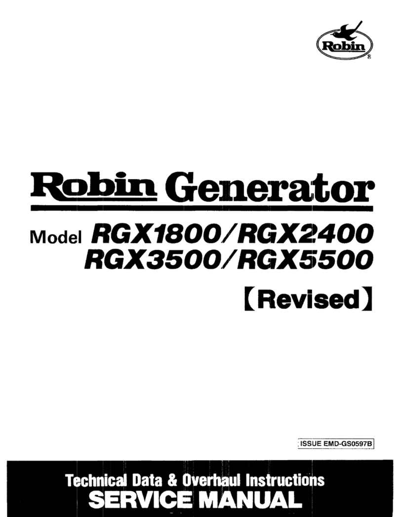 Robin RGX1800 Service manual