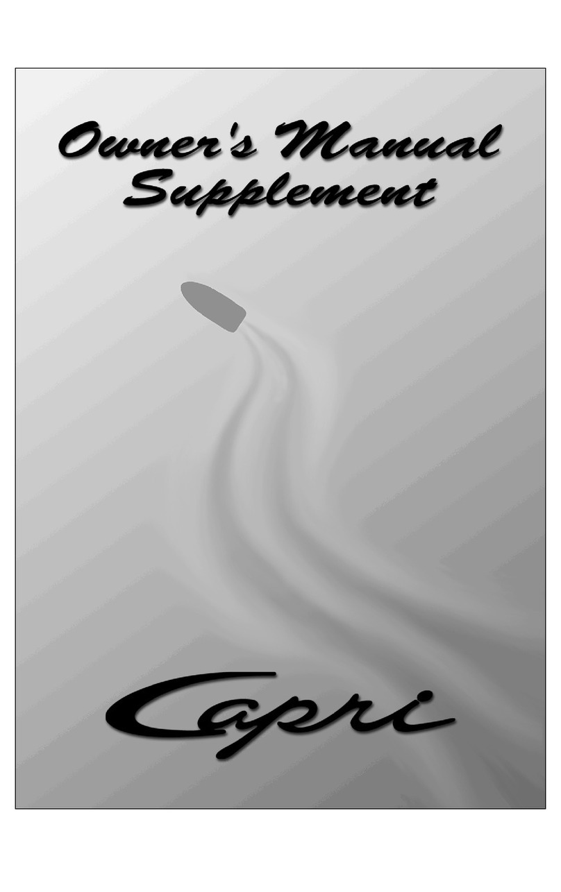 Bayliner Capri Owner's manual supplement