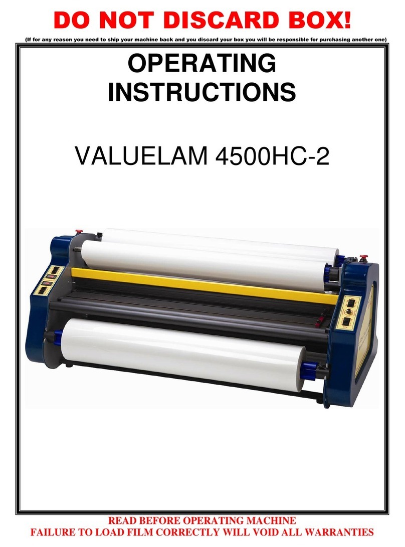 VALUELAM 4500HC-2 User manual