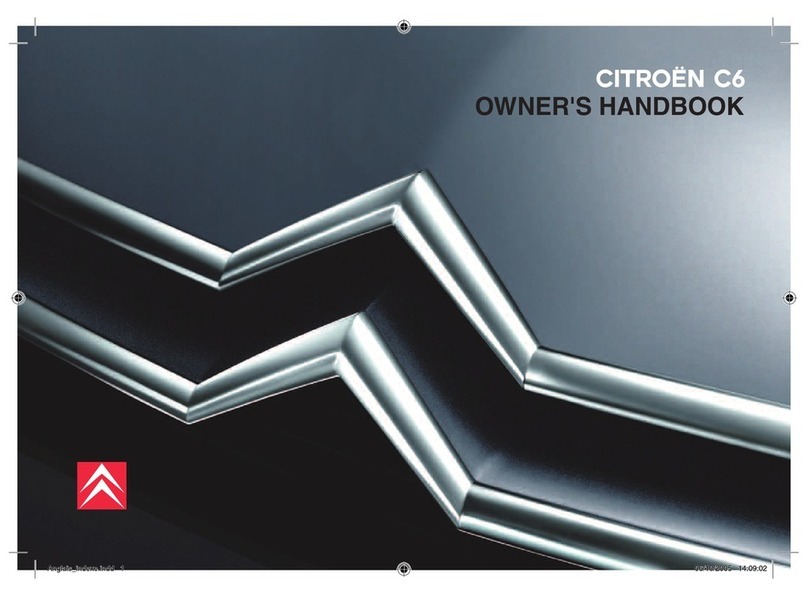 CITROEN C6 LIGNAGE User guide CITROEN C6 LIGNAGE User guide