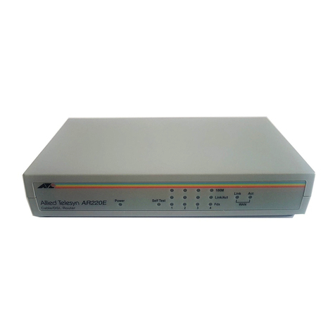 Allied Telesis AT-AR220E User manual