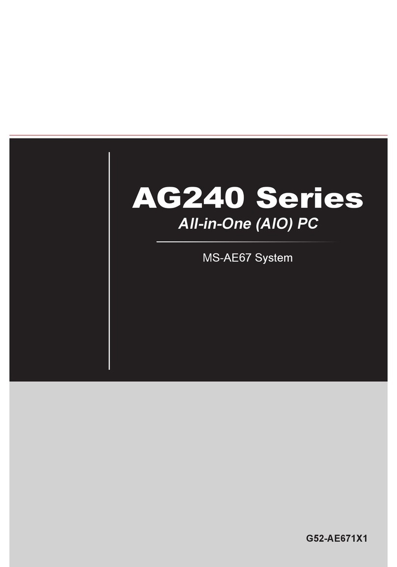MSI AG240 Series User manual