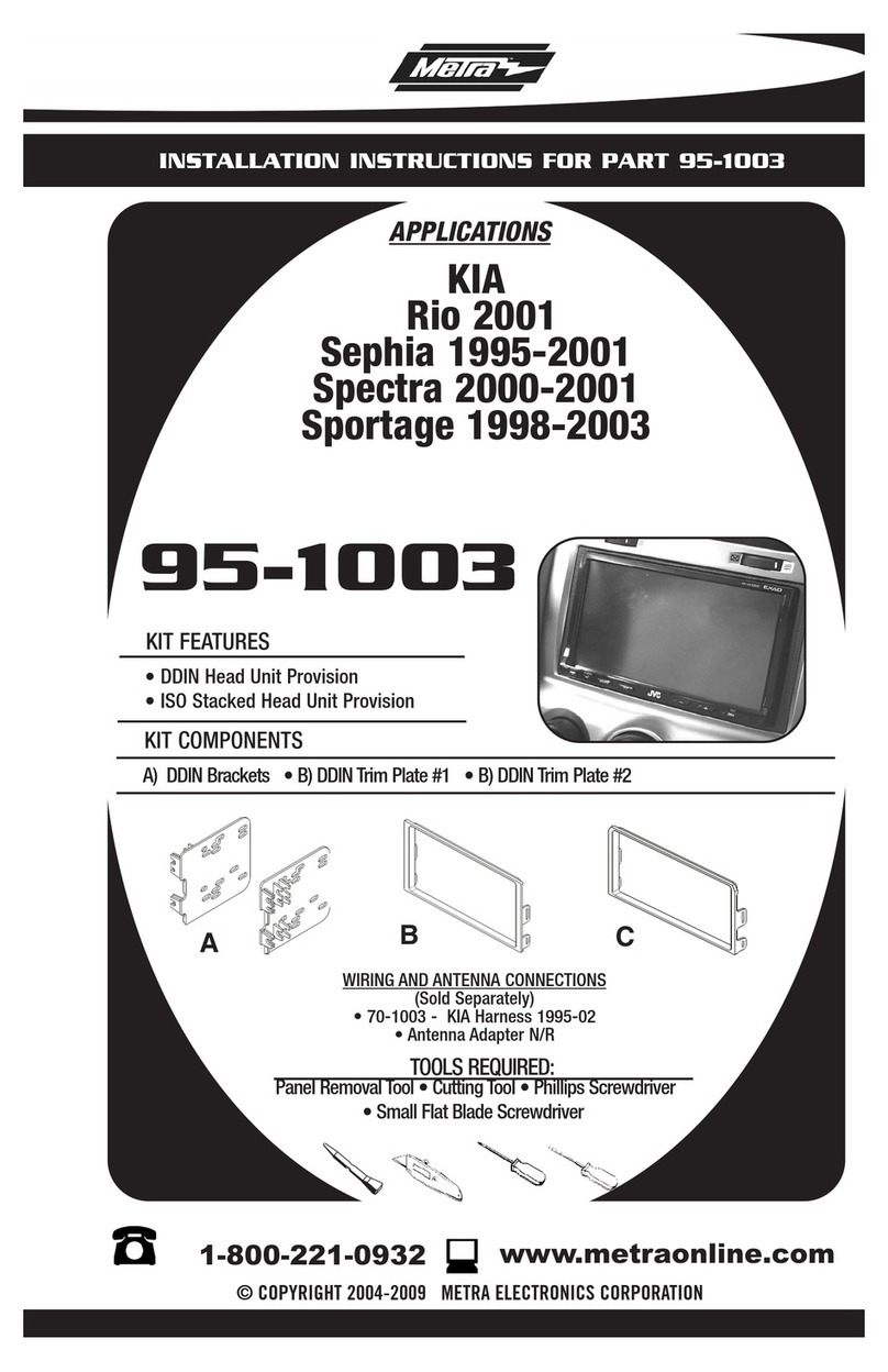 Metra Electronics 95-1003 User manual Metra Electronics 95-1003 User manual