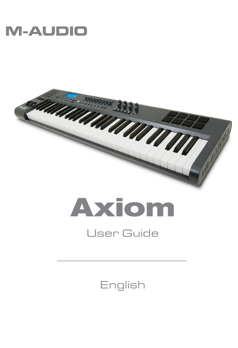 M-Audio AXIOM User manual