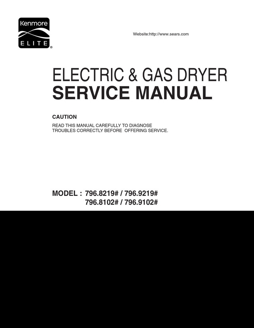 Kenmore 796.8219 User manual