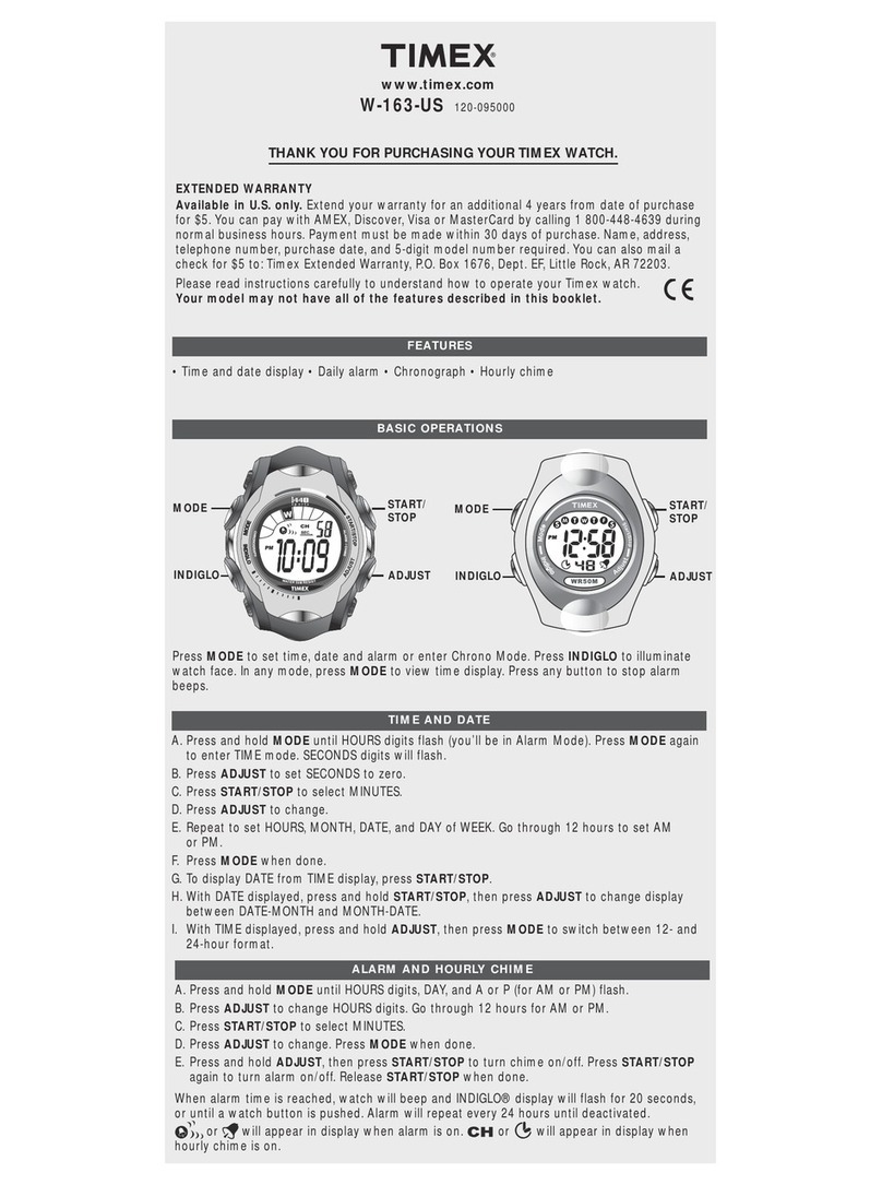 Timex W-163-US manual