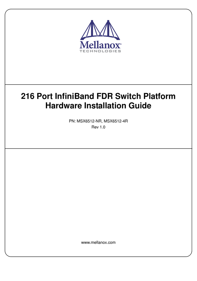 Mellanox Technologies MSX6512-NR Hardware installation guide Mellanox Technologies MSX6512-NR Hardware installation guide