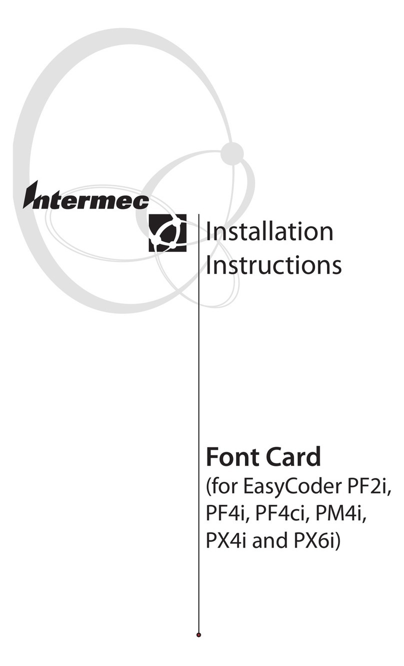 Intermec Font Card User manual