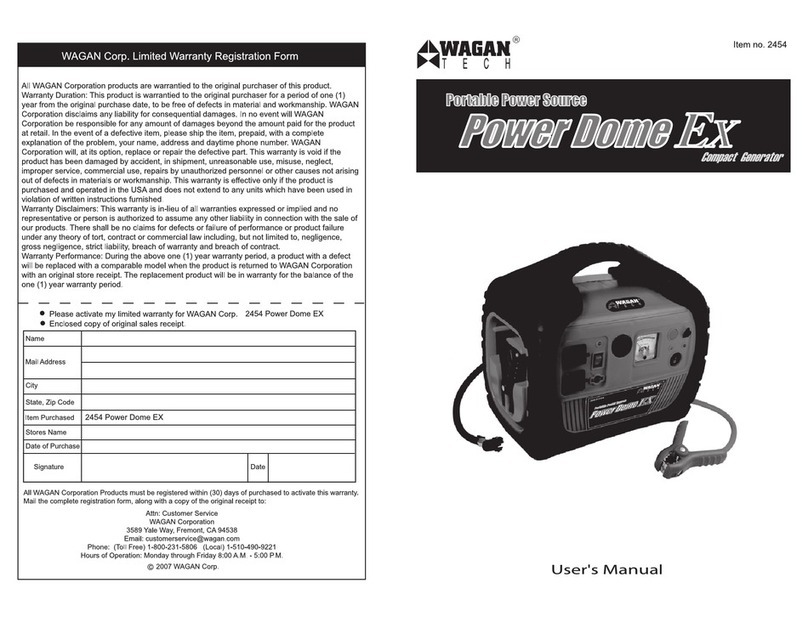Wagan Power Dome EX user manual