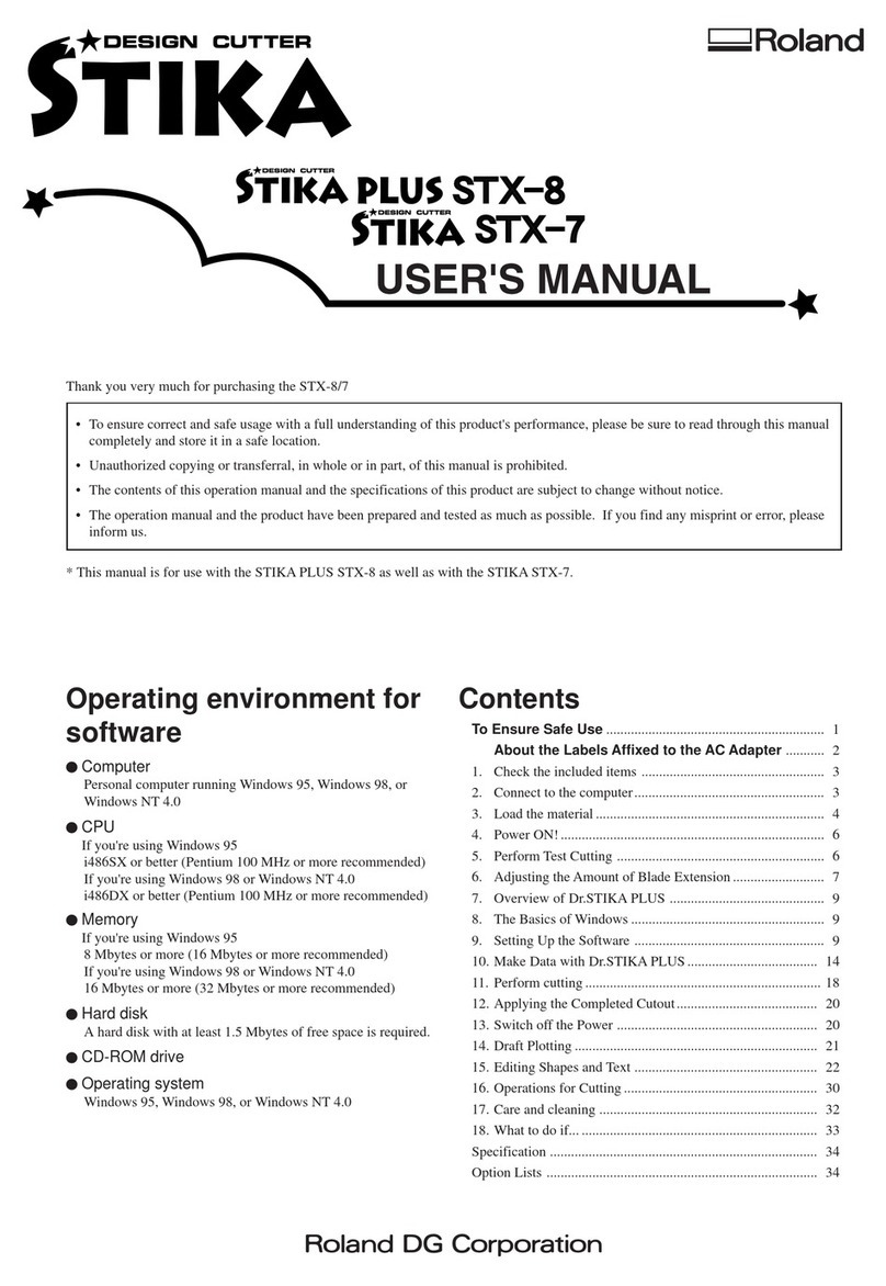 Roland Stika Plus STX-8 User manual