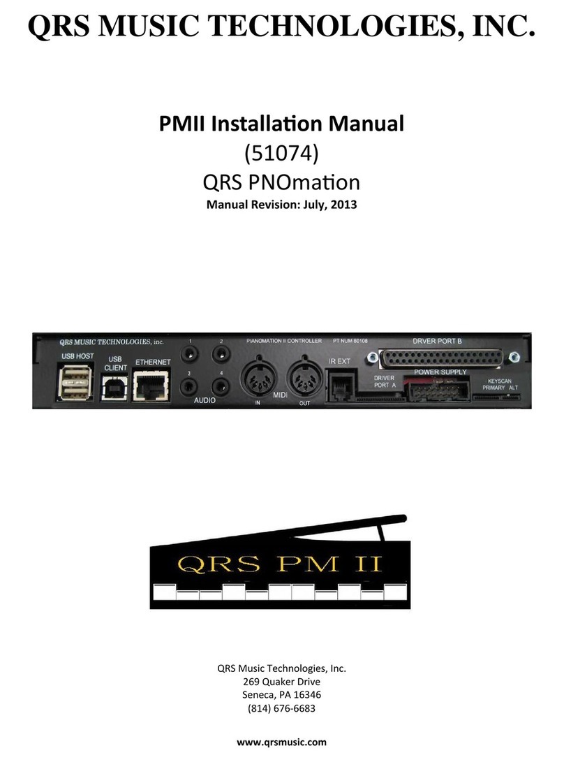 QRS Music Technologies PMII User manual