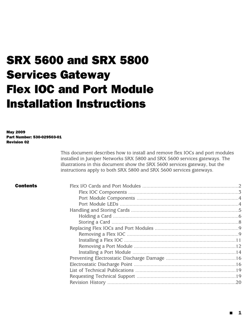 Juniper SRX 5800 User manual