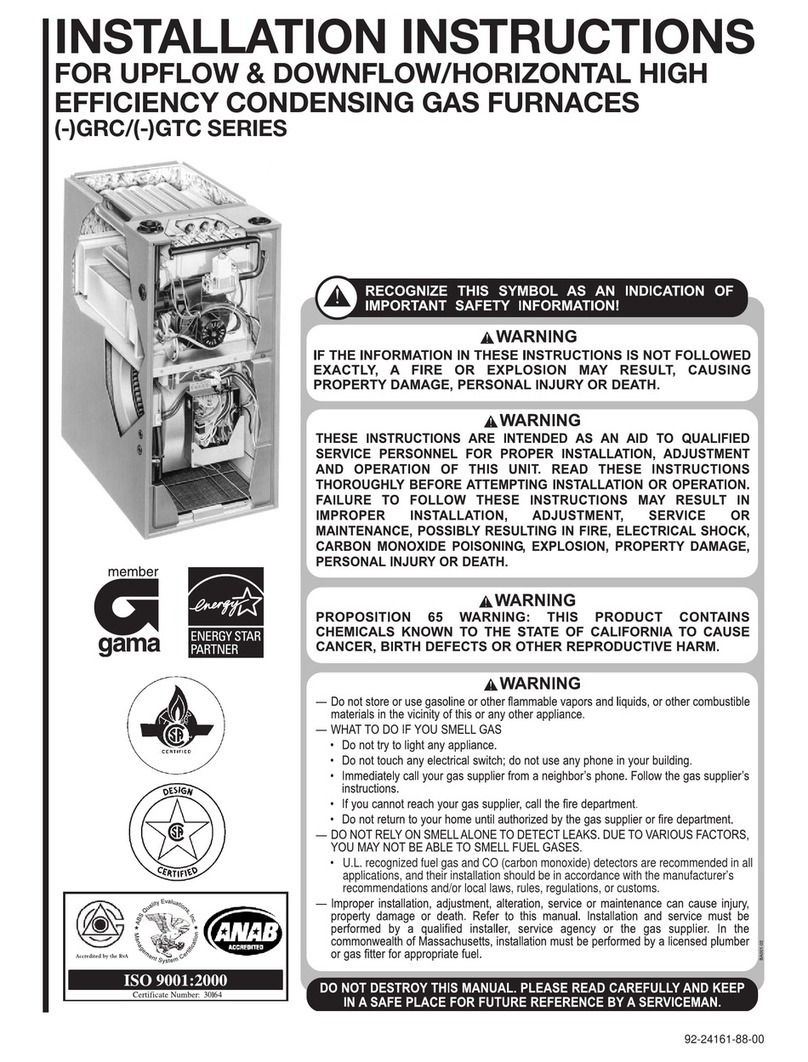Rheem GRC Series installation instructions