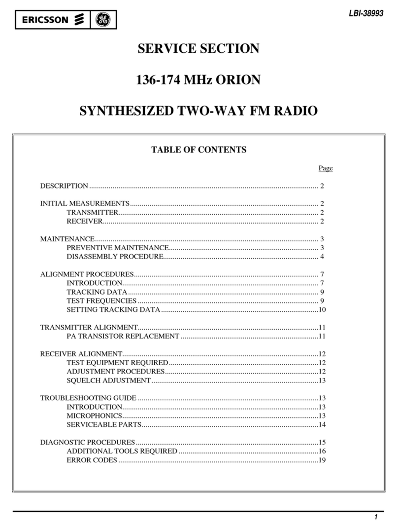 Ericsson ORION Service manual