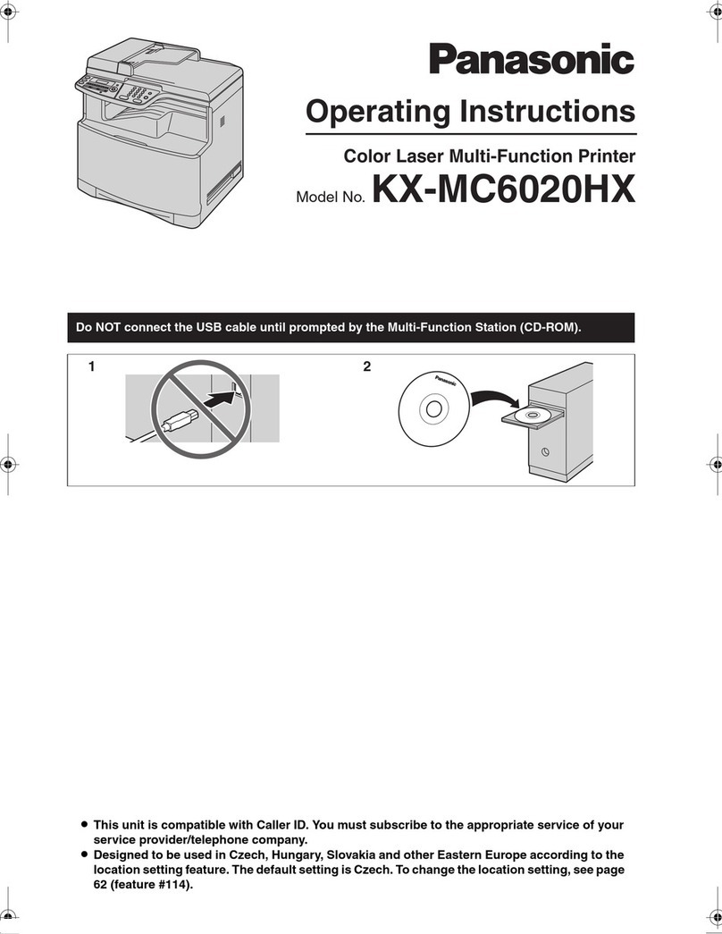 Panasonic KX-MC6020HX KX-FAP317E operating instructions