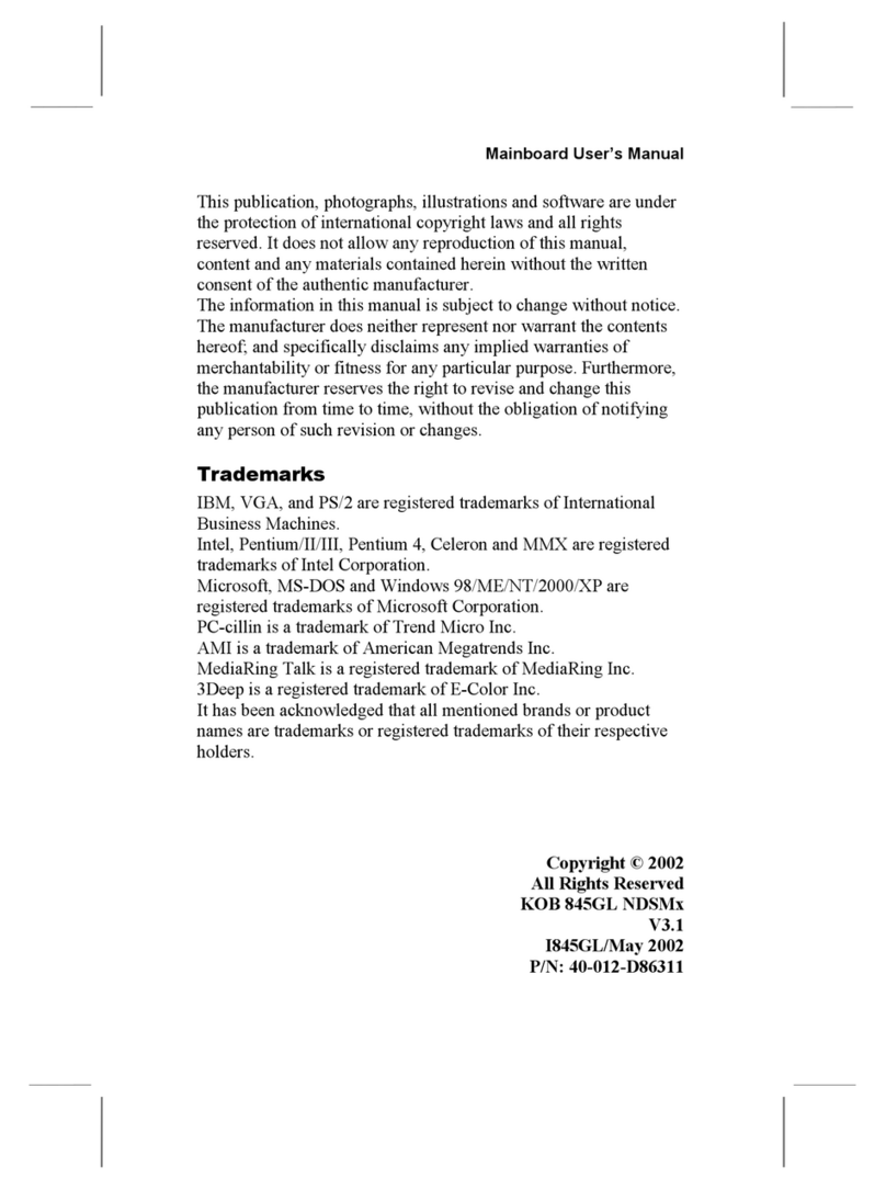 Mercury KOB 845GL user manual