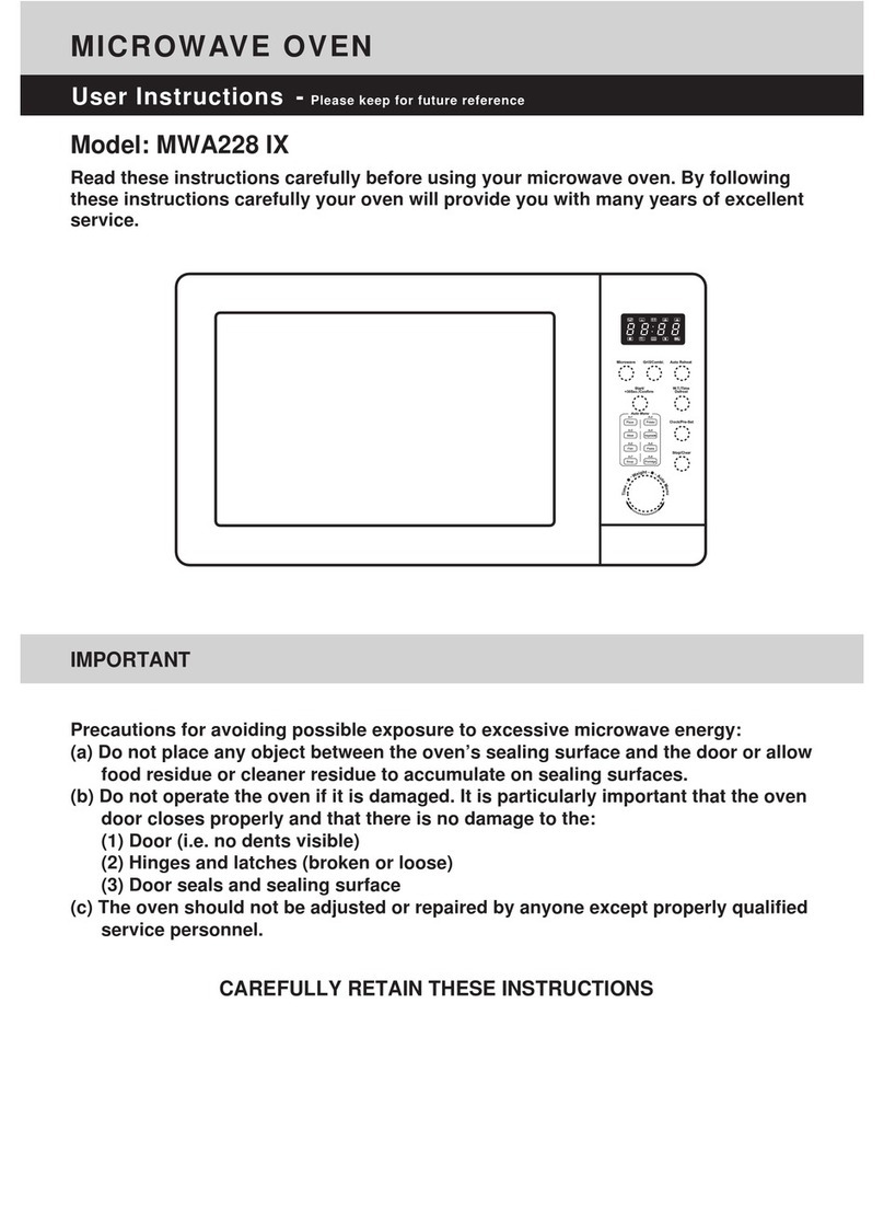 Tisira MWA228 IX User instructions