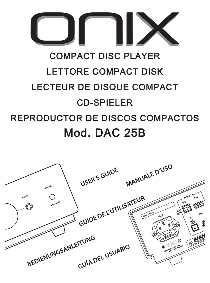 Onix DAC 25B User manual