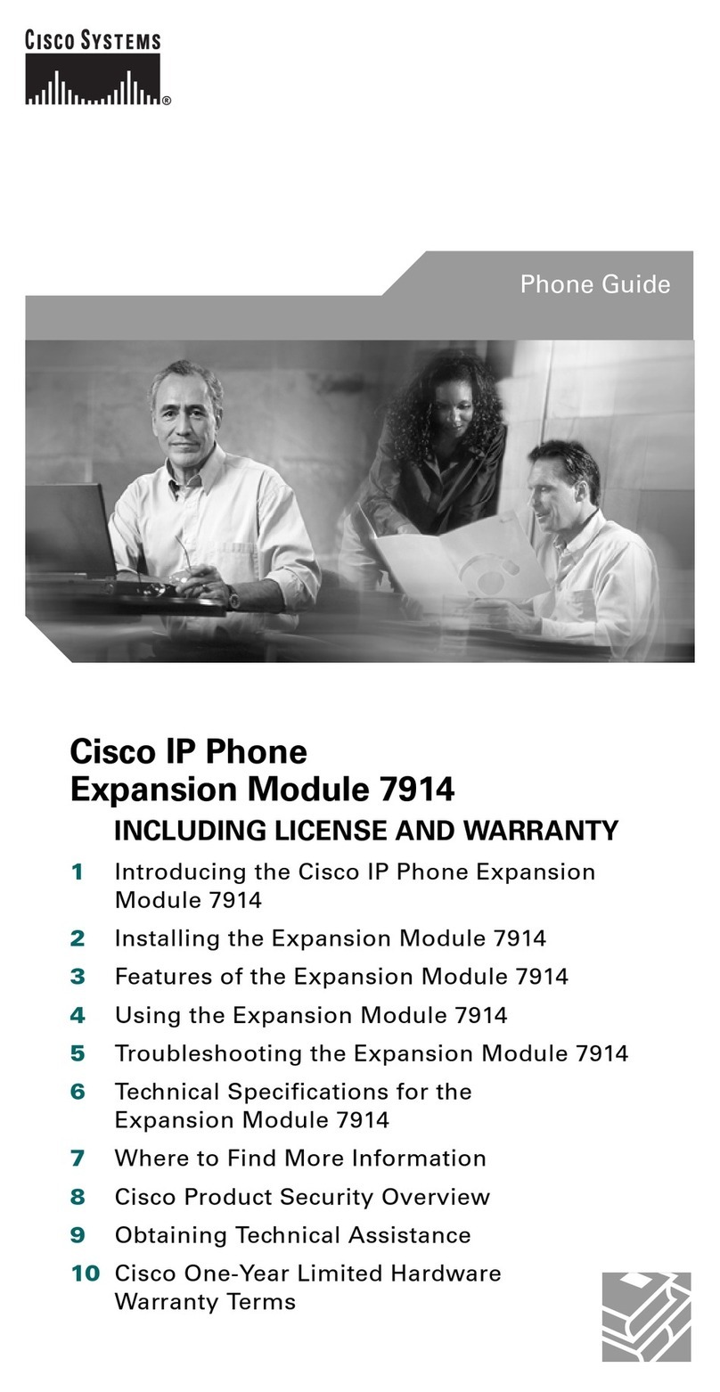 Cisco Expansion Module 7914 User manual Cisco Expansion Module 7914 User manual