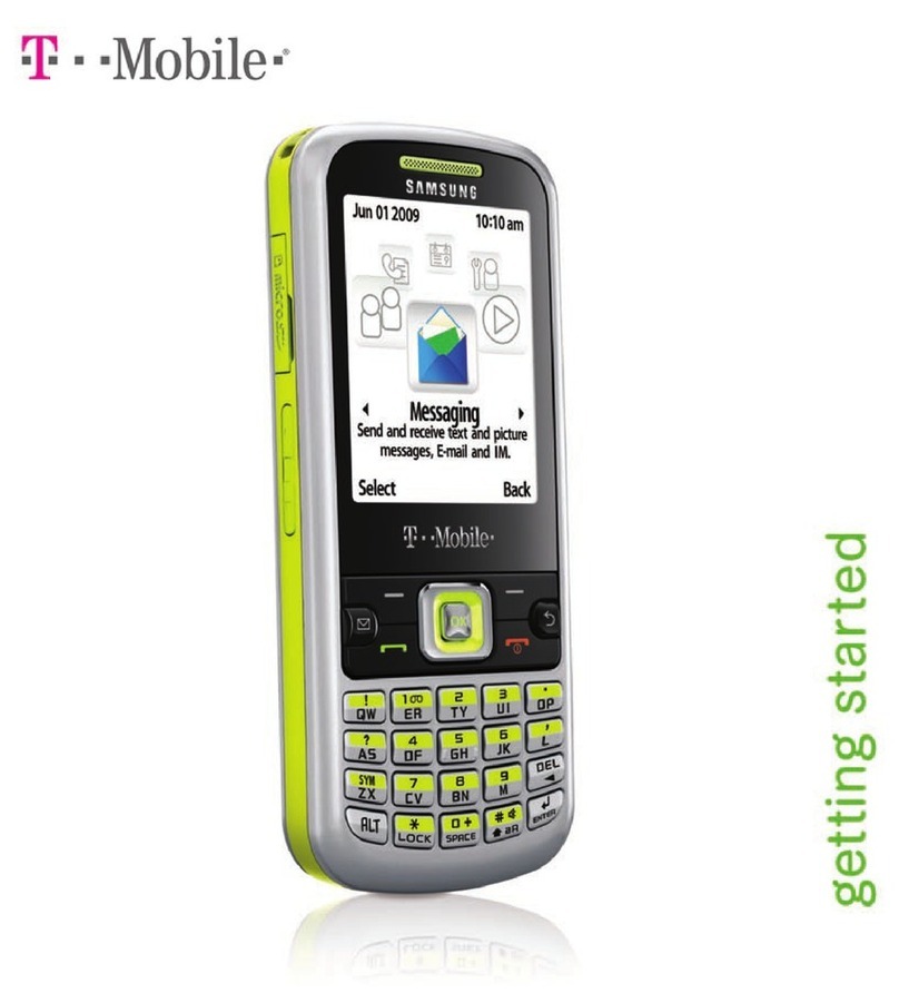 Samsung SGH T349 Getting started