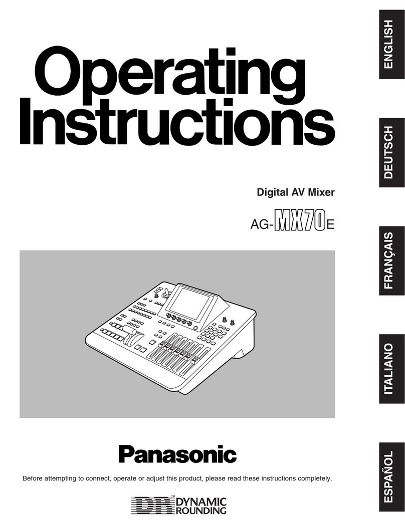 Panasonic AG-MX70E operating instructions