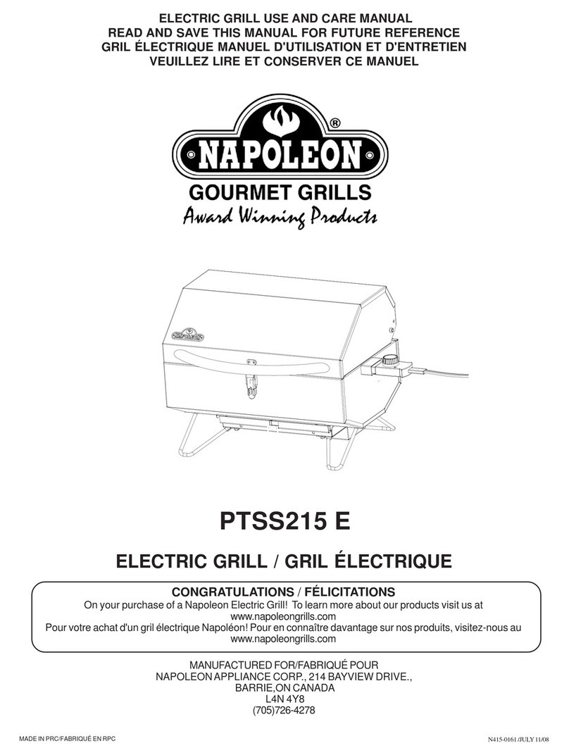 Napoleon PTSS215 E User manual